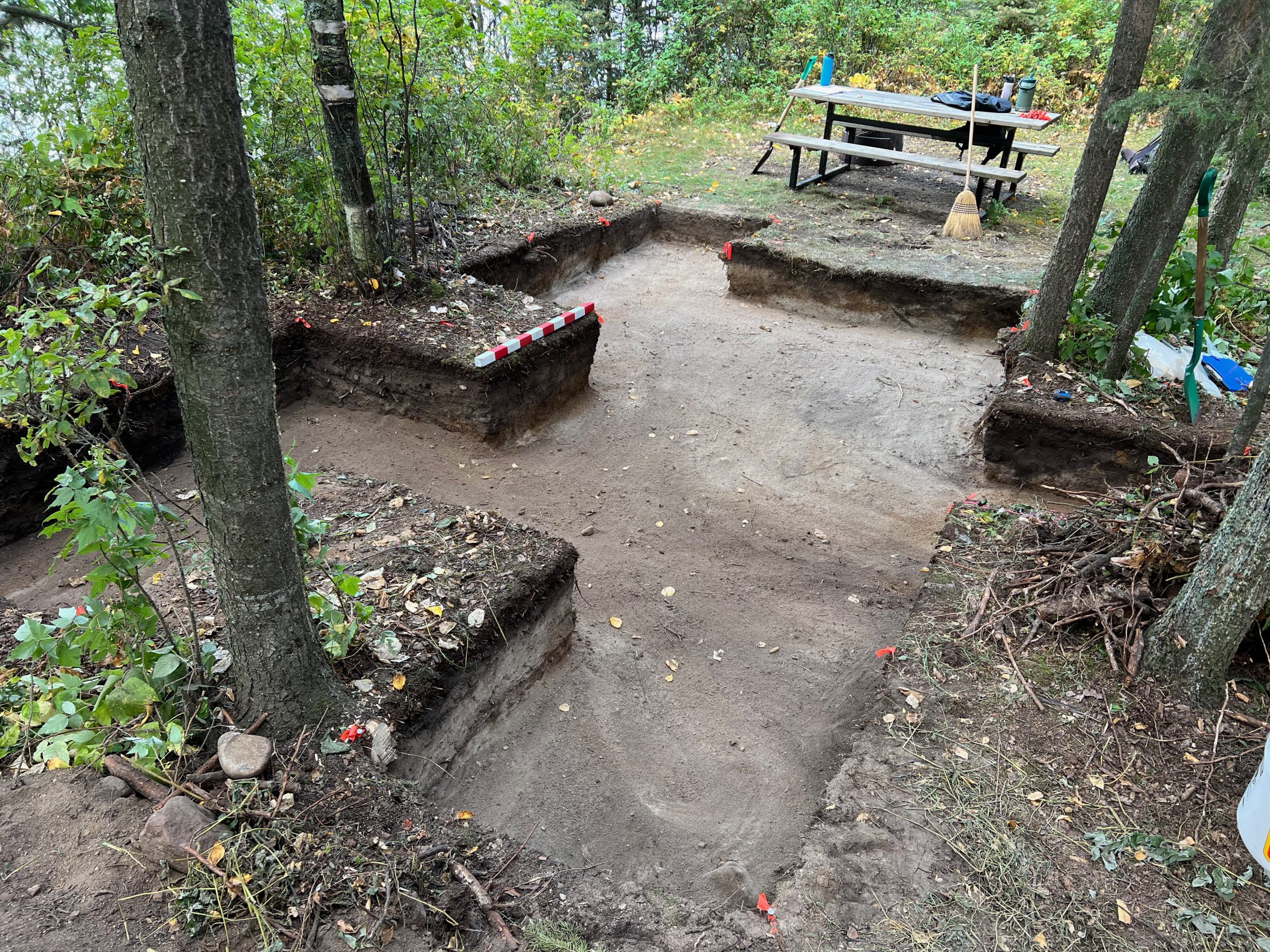 Excavation site at Sir Winston Churchill Provincial Park