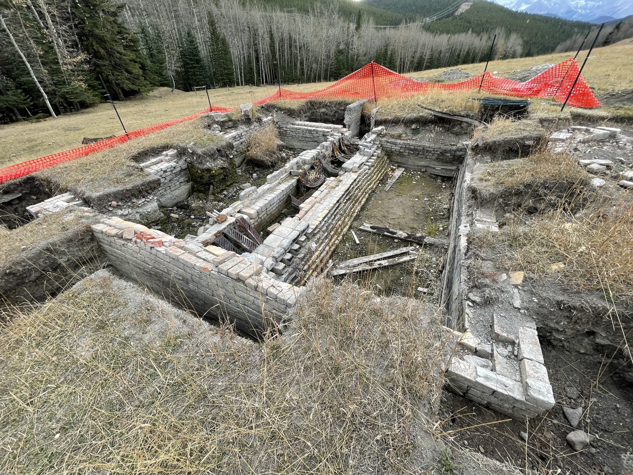 excavation of a historical feature on Grassy Mountain