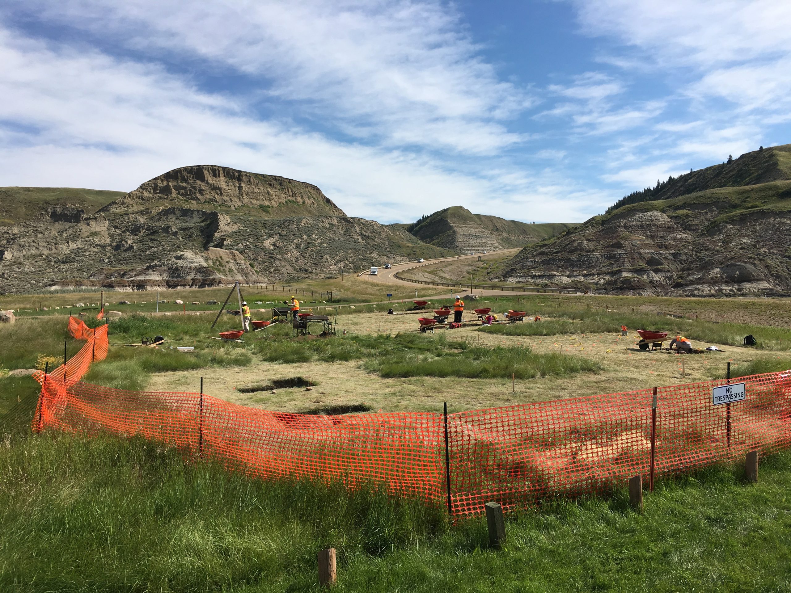 Archaeology Site at Red Deer River Valley